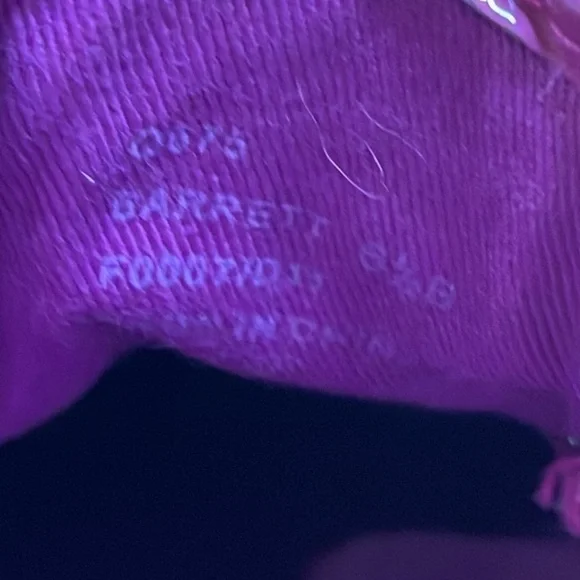 Coach Poppy Barrett sneakers - purple patent leather & cloth - size 6.5 - Picture 5 of 6